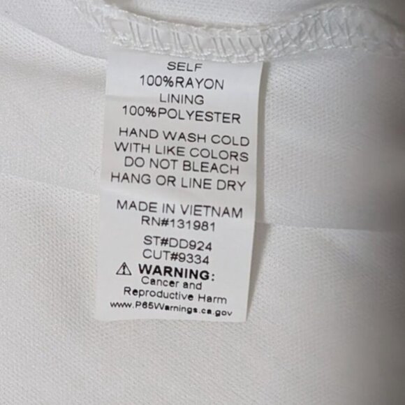 Naif Boho White Dress Womens Small Bell Sleeve Laces Flowy Hippie Oversized - Picture 4 of 8